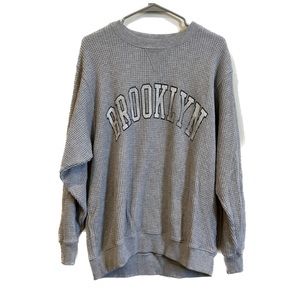 Aerie Oversized Waffle Brooklyn Crewneck
